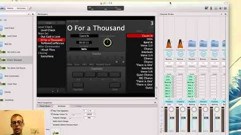 Mainstage  - How to Set up Click and Backing Tracks in Worship