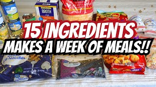 15 Ingredients feeds my family ALL WEEK | Extreme Grocery Budget | Feeding my family on a budget