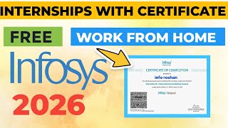 Infosys Springboard Virtual Internship with Certificate | Work from home internship 2026 | Freshers