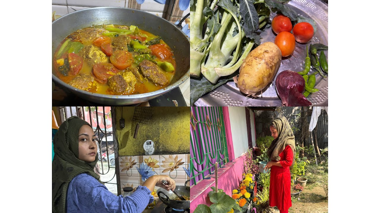 Broccoli আলু বিলাহিৰে মাছৰ কণি বনালো♥️♥️♥️♥️