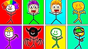 UNLOCKING *NEW* SECRET ROBLOX FIND THE STICKMEN!? (ALL STICKMEN UNLOCKED!)