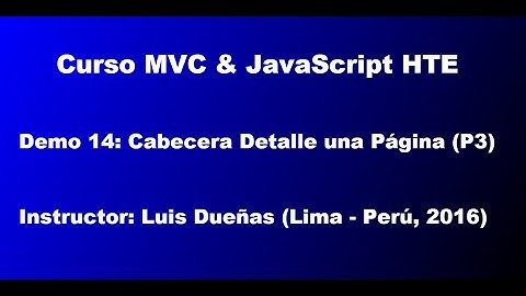 Curso MVC & JavaScript HTE - Demo 14 (Parte 3)