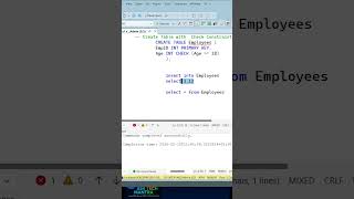 SQL Server Interview Questions | CHECK Constraint explained in 55 seconds