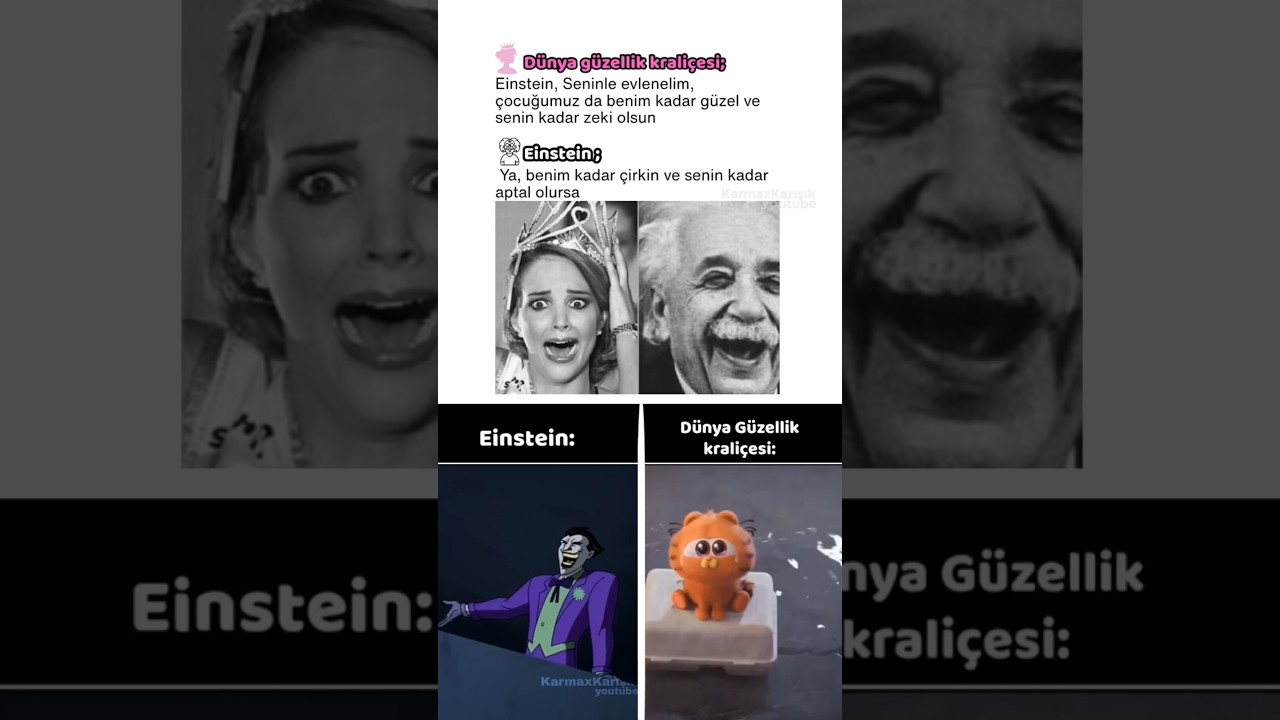Einstein 🧠 ve Dünya Güzellik Kraliçesi 💅🏻