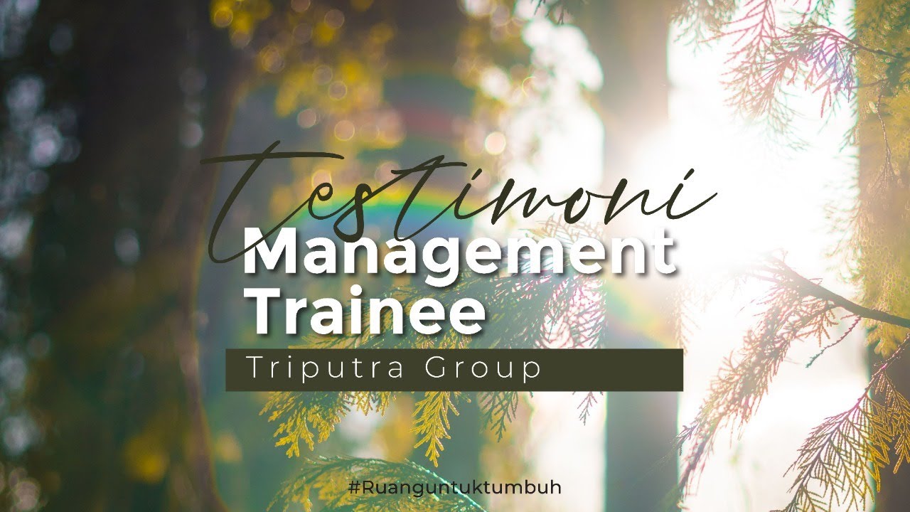 Testimoni Triputra Management Trainee - YouTube