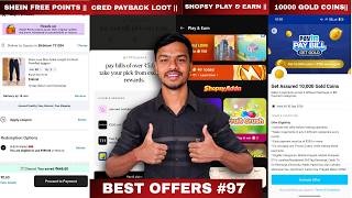 SHEIN 500 Free Points Loot, Paytm 10000 Gold Coins, CRED Payback Sale, Daily UPI Send Money Offer ||