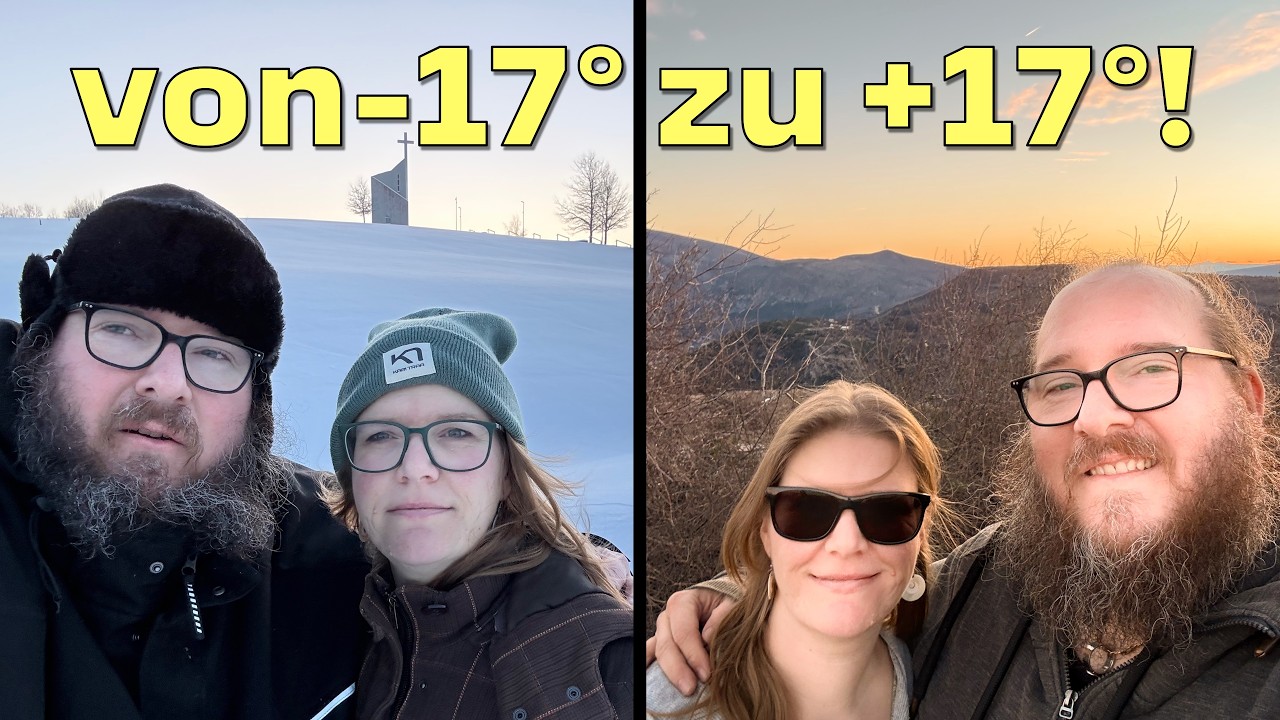 Vom Winter direkt in den Frühling 🌡️ Roadtrip durch 5 Länder bis Bosnien
