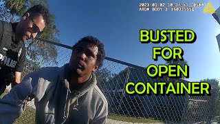 Busted for Open Container - Melbourne, Florida - January 2, 2023