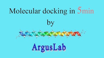Molecular docking using Arguslab