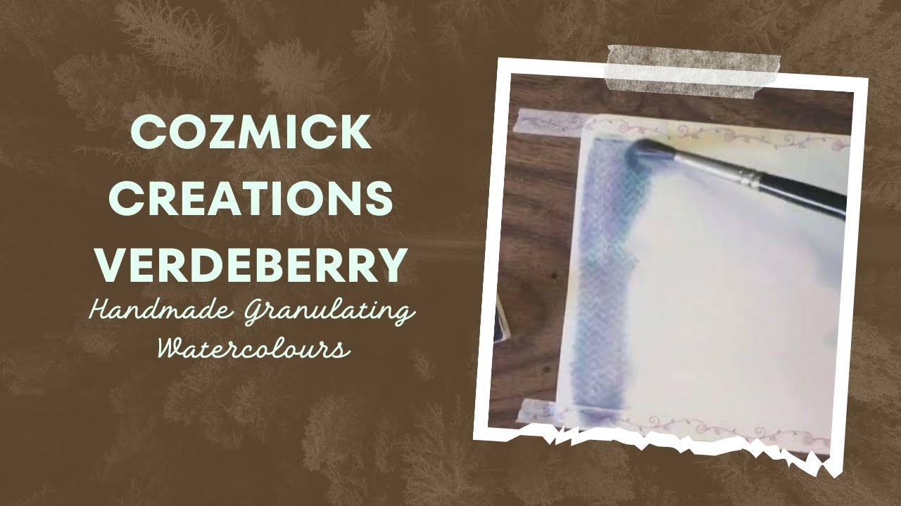 Handmade Granulating Watercolours | Cozmick Creations Verdeberry