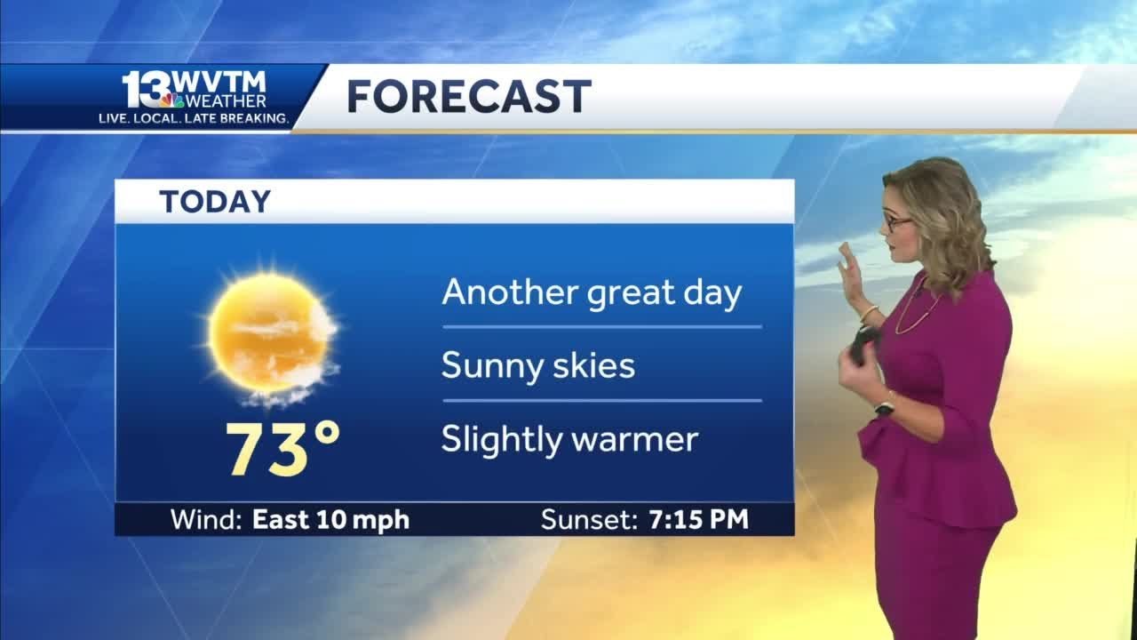 Dry weather and clear skies continue, rain chances increase Thursday ...