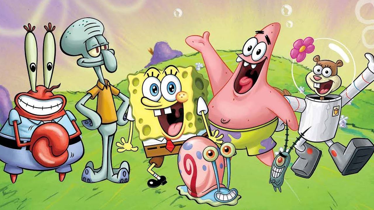 spongebob patrick sandy squidward mr krabs