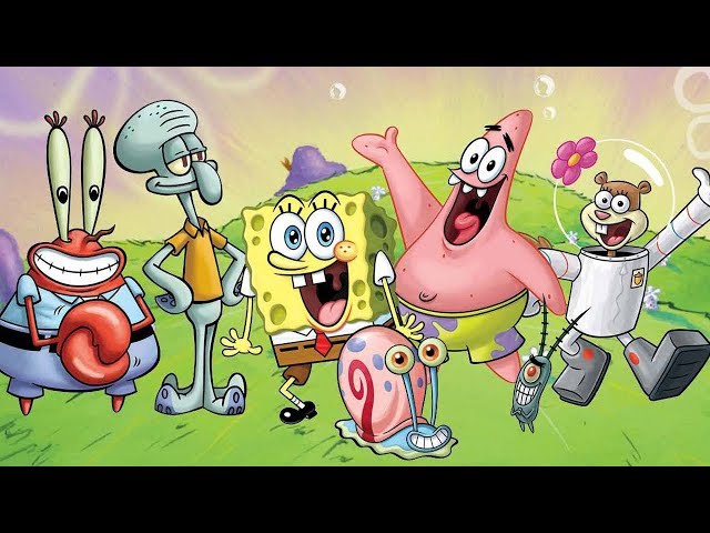 spongebob patrick sandy squidward mr krabs