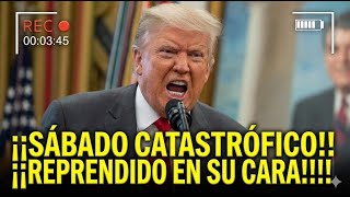 ALERTA: TRUMP Recibe REBUKES en su Cara — El Sábado que No Vio Venir