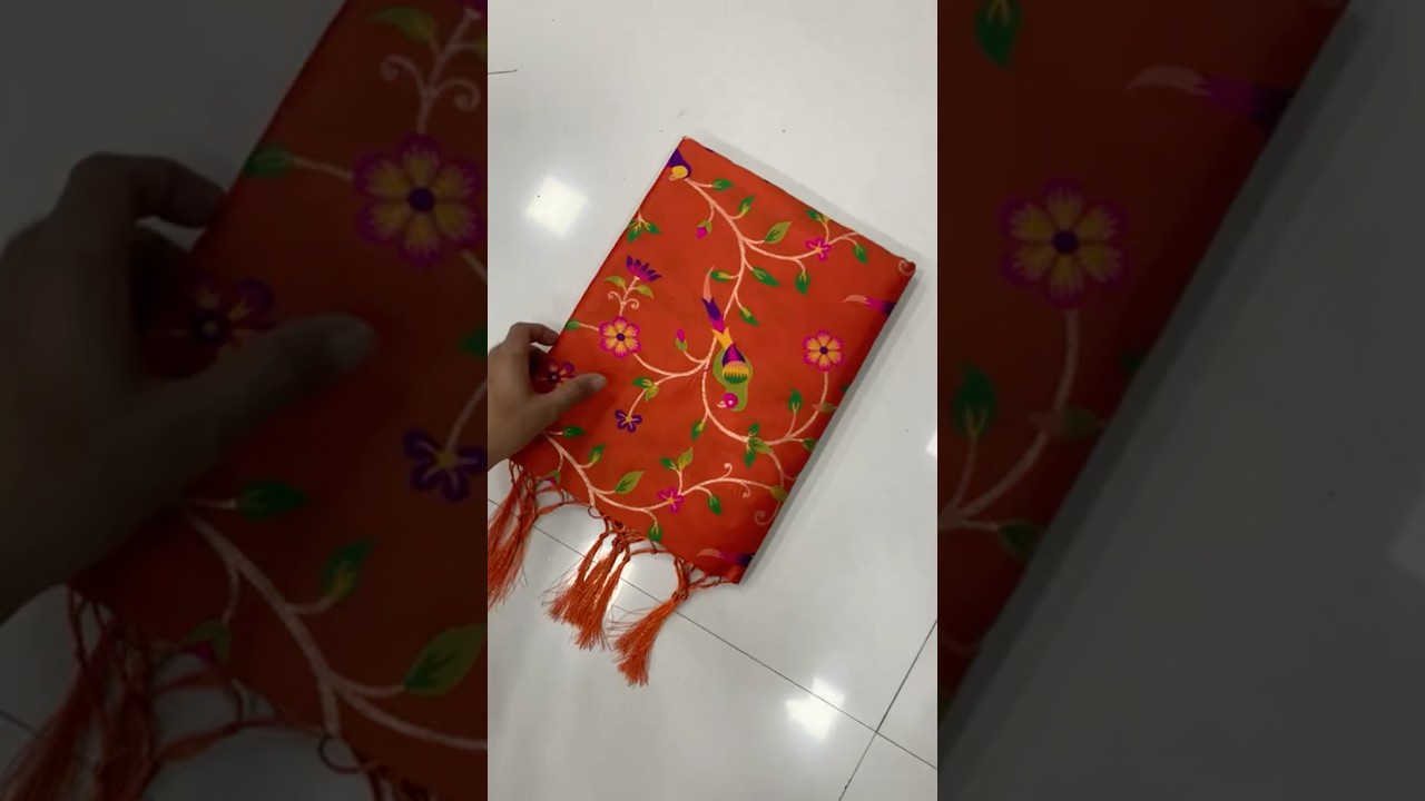 Parrot & Floral Weaving Paithani Soft Silk Saree