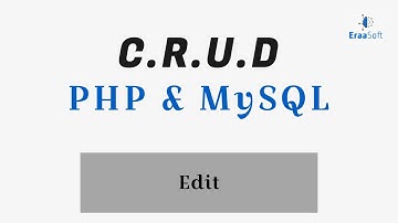 crud using php and mysql - edit (Arabic)
