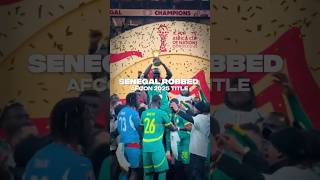 Senegal ROBBED of AFCON 2025 Title