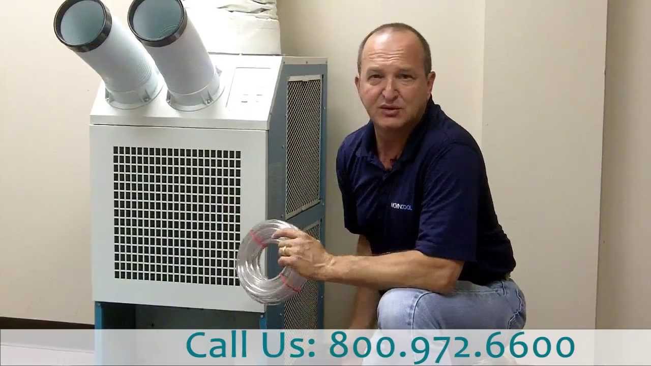 What to do when your portable cooling unit's condensate tank fills up