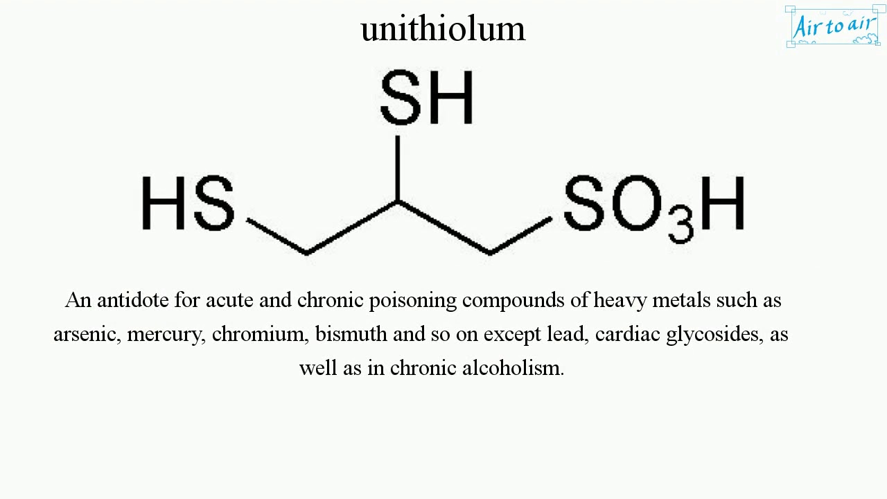 unithiolum (English) - Medical terminology for medical students -