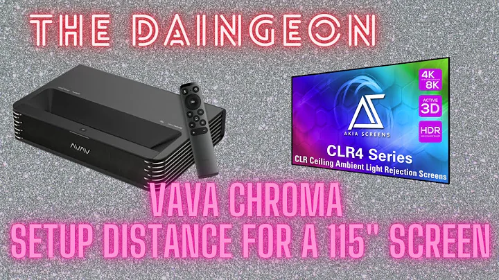 VAVA Chroma Setup Distance for 115" Screen