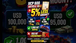 UCP 600 Article 30(c) Explained Simply | The 5% Rule That Confuses Most CDCS Candidates!
