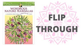 Creative Haven Wondrous Nature Mandalas: A Coloring Book with a Hidden Picture Twist | Flip Through screenshot 4