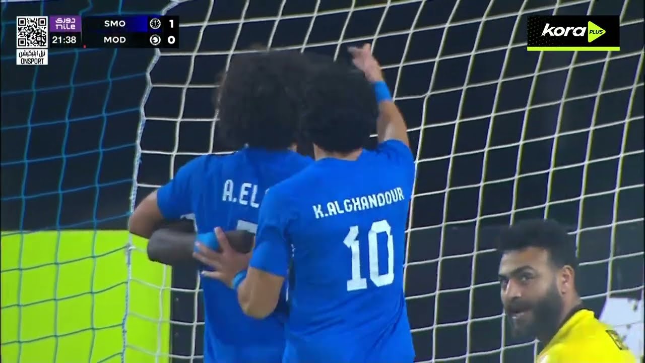 بابي بادجي يسجل هدف سموحة الأول أمام مودرن سبورت | الدوري المصري 2025/2026