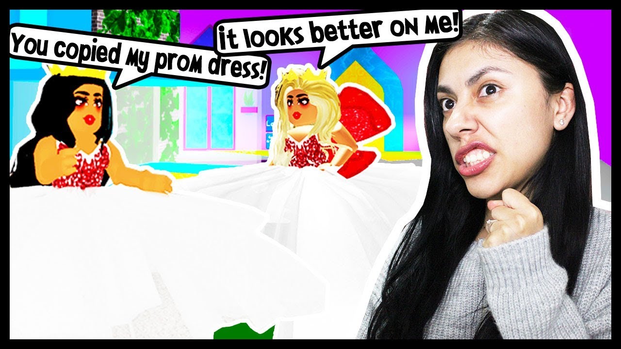 SHE STOLE MY PROM DRESS! I CANT BELIEVE SHE COPIED MY OUTFIT! - Roblox ...