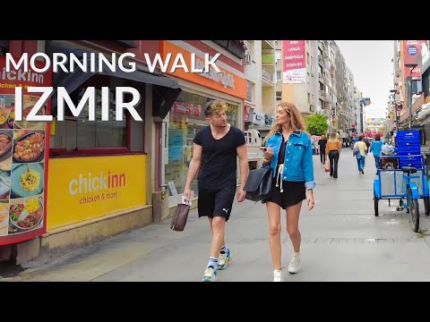 Izmir, Turkey: A Morning Walk in Izmir | Alsancak, Izmir Walking Tour 2023 (4K 6