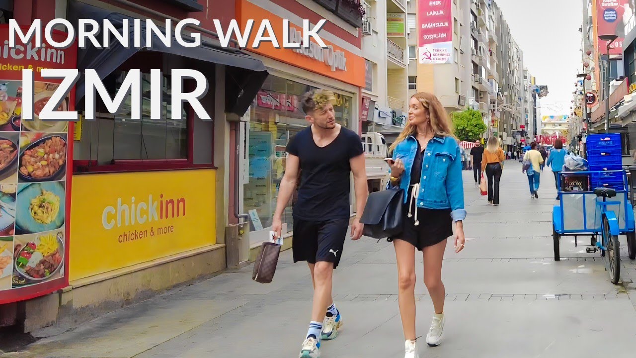 Izmir, तुर्किये | Alsancak | पैदल यात्रा 4K