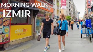 Izmir, Turkey: A Morning Walk in Izmir | Alsancak, Izmir Walking Tour 2023 (4K 60fps)