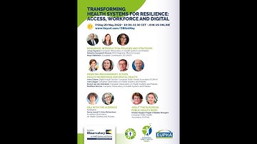 Transforming health systems for resilience: access, workforce and digital