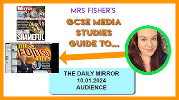 GCSE Media - The Daily Mirror 10.01.24 - Audience