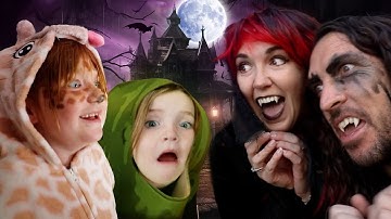 TRiCK or TREAT candy CHALLENGES!!  Adley Niko & Navey escape Dracula Dad