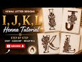 Henna latter design Step by Step || #hennadesign #mehendi #henna #youtubeshorts #ytshorts #mehndi 