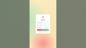 Simple Design Login Form Using HTML CSS JAVASCRIPT |#coding #frontend #shorts #loginform #webdesign