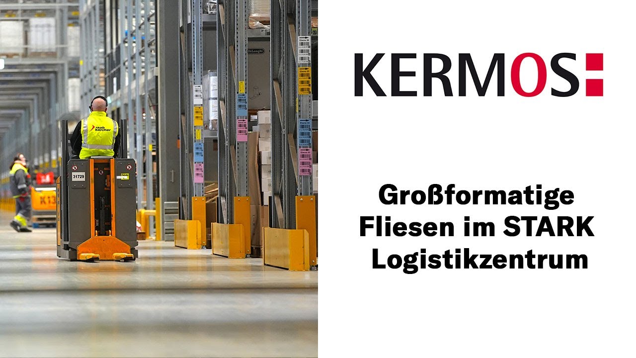 Großformatige Fliesen im Logistikzentrum von STARK Deutschland