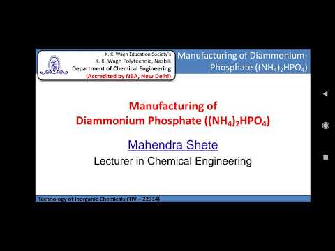 अमोनियम फॉस्फेट (एमएपी और डीएपी) का निर्माण