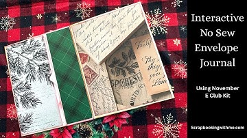 NO SEW INTERACTIVE ENVELOPE JOURNAL - QUICK AND EASY