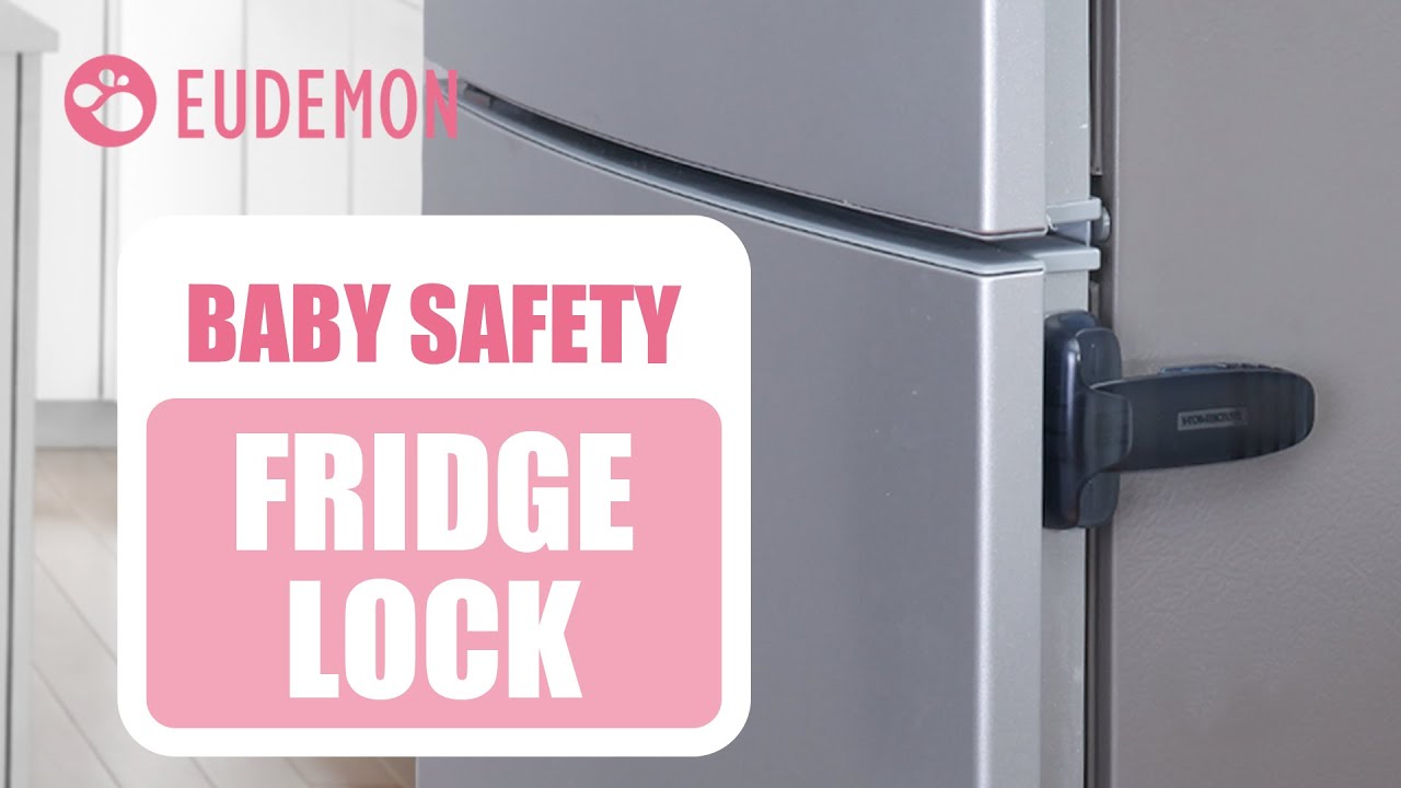 SAFELON 2 Pcs Baby Safety Fridge lock, Child Proof Freezer Door