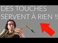Cours de saxophone  chaque touche est utile 
