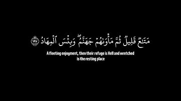 سورة آل عمران/ الآيات {196-198}/ القارئ: رعد الكردي/ آيات القرآن الكريم