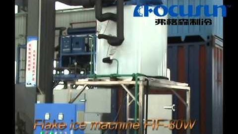 Focusun Medium Capacity Flake Ice Maker FIF-80W using freshwater as inlet water