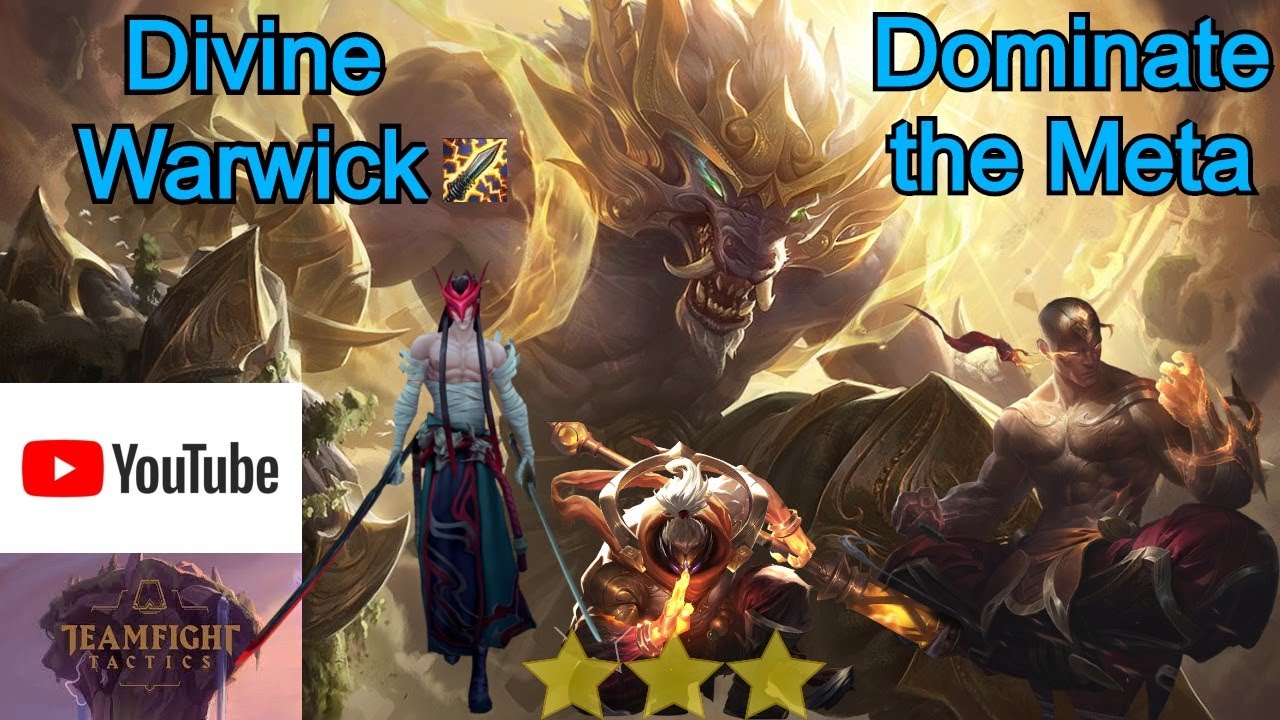 Raikou 6 Divine Shiv Warwick - Broken OP Comp | TFT Set 4 - Patch 10.21 | Platinum NA | 10/20/2020