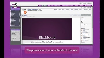 Embedding Google Presentations into Blackboard