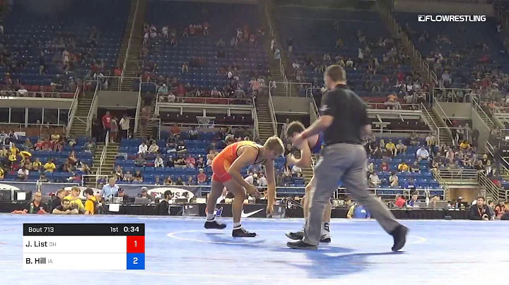 182 Lbs Rnd Of 64 Jonathan List Ohio Vs Bradley Hi...