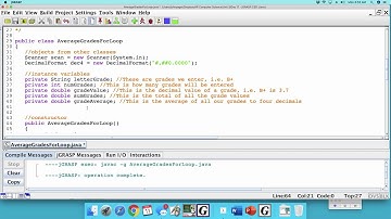Average Grades For Loop