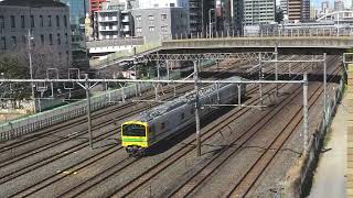 【フリー動画】事業用牽引電車E493系の走行シーン（宇都宮線ハンドル訓練）