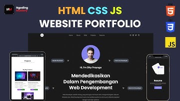 PORTFOLIO WEBSITE Menggunakan HTML CSS JAVASCRIPT + Deploy GITHUB PAGES | NGODING PROJECTS #3