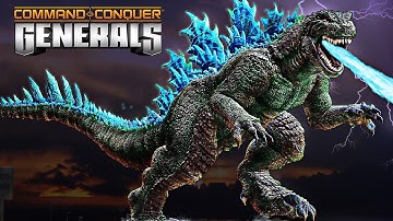 Gojira 1 vs 3 China Infantry (SYMBIOZ Mod) C&C Generals Zero Hour